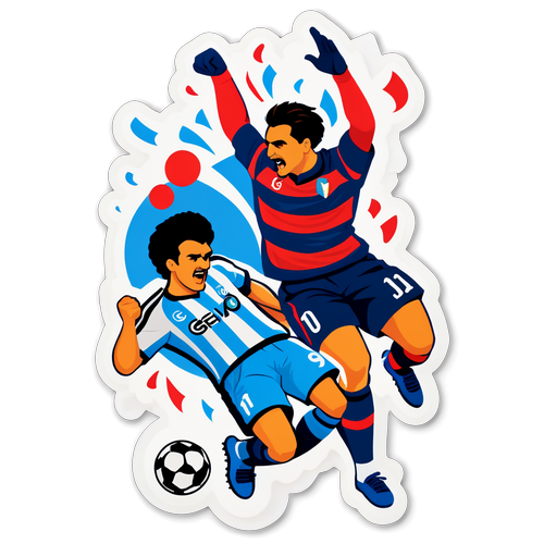 Sticker cu echipele de fotbal Napoli și Genoa