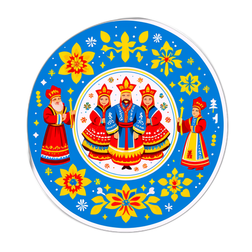 Персонажі Сівковича, що святкують українські свята