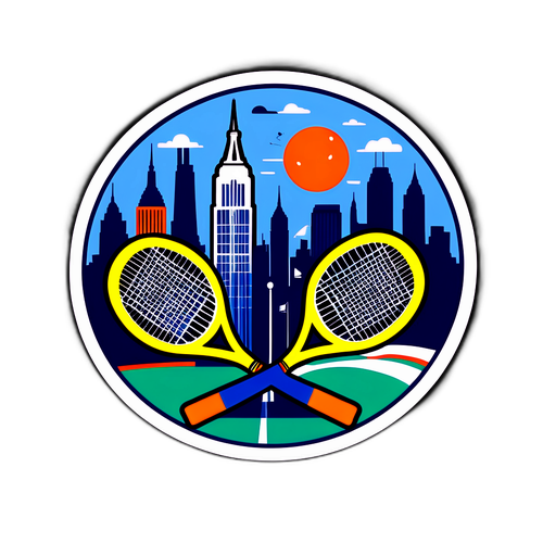 Pereka Sticker US Open