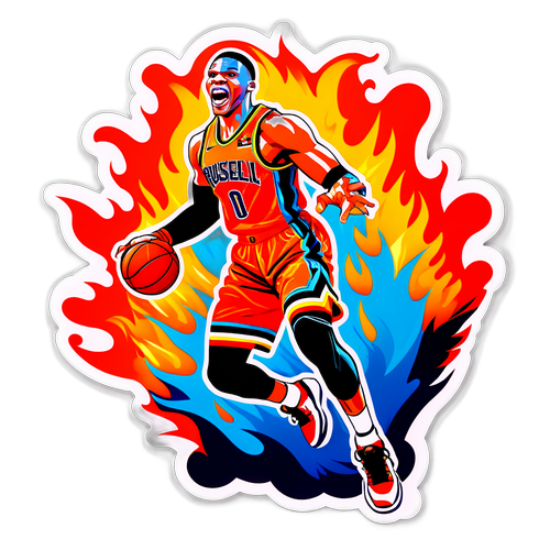 Malakas na Sticker ni Russell Westbrook sa Dunks