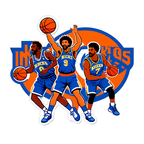 Sticker ng Knicks at Nuggets sa Labanan