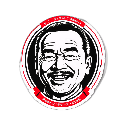 タムタガワの名言が入ったスタイリッシュなステッカー