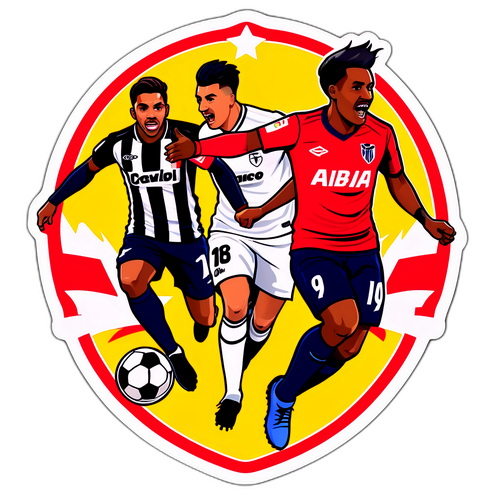Sticker Pertandingan Sepak Bola Antara Independiente del Valle dan Atletico Mineiro