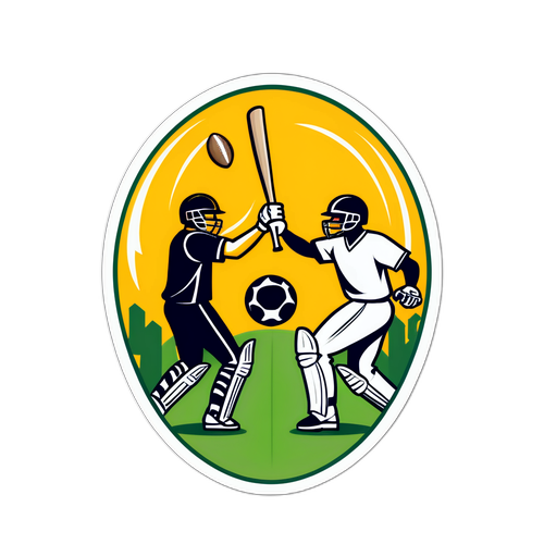 क्रिकेट और फुटबॉल का मुकाबला