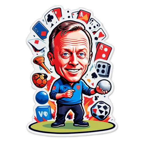 Sticker ya Mchoro ya Steve Cooper