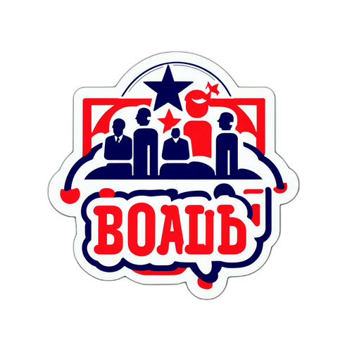 全面严格治理的党徽章贴纸