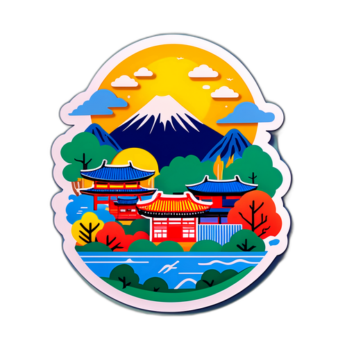 서울의 계절과 풍경을 담은 스티커 디자인