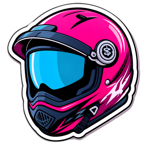Biker Helmet Sticker