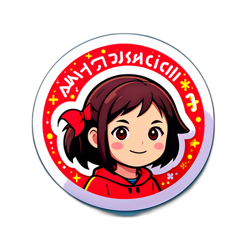 あさいちのアイコンが集まったステッカー