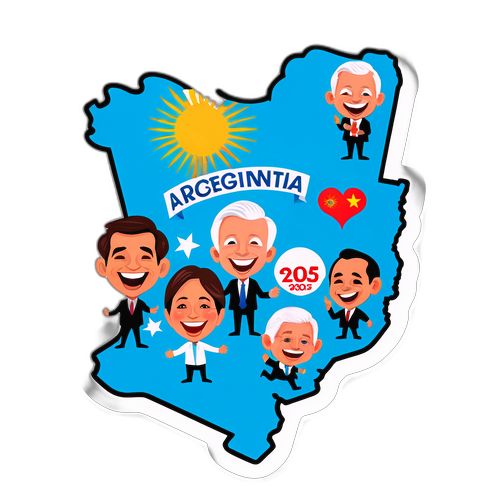 Stickers de Votantes Felices en Argentina 2025