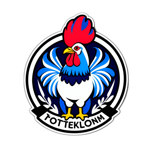 Emblem Ayam Cockerel Tottenham yang Bergaya
