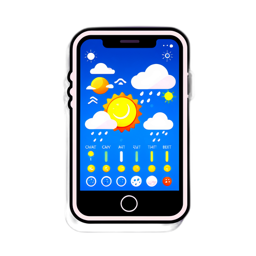 Hình Ảnh Điện Thoại Với Ứng Dụng Dự Báo Thời Tiết