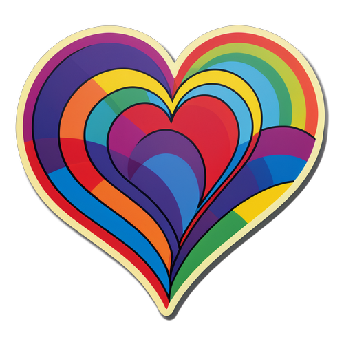 Vielfalt und Liebe: CSD Sticker in Regenbogenfarben