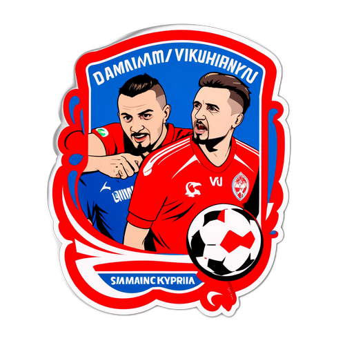 Стікер з емоційними моментами матчу Самунспор – Динамо Київ