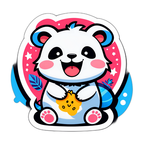 可愛的創意動物貼紙