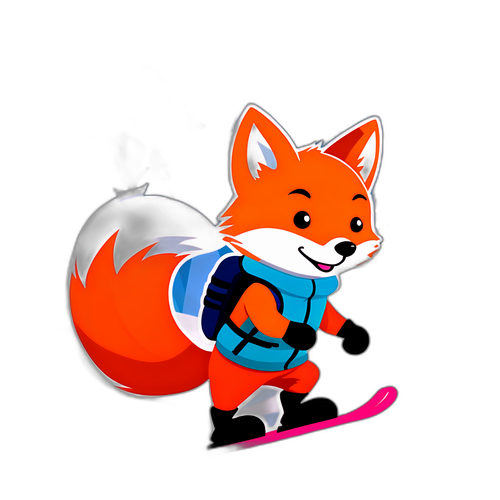 滑雪小狐狸