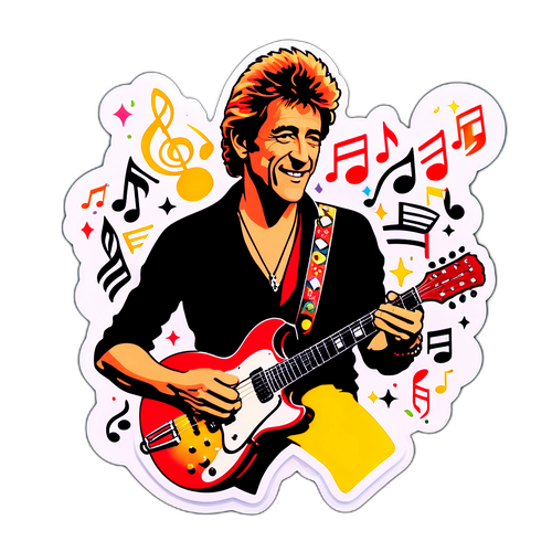 Nostalgischer Sticker mit Peter Maffay