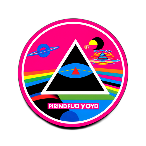 Adesivo Bold e Colorato dei Pink Floyd