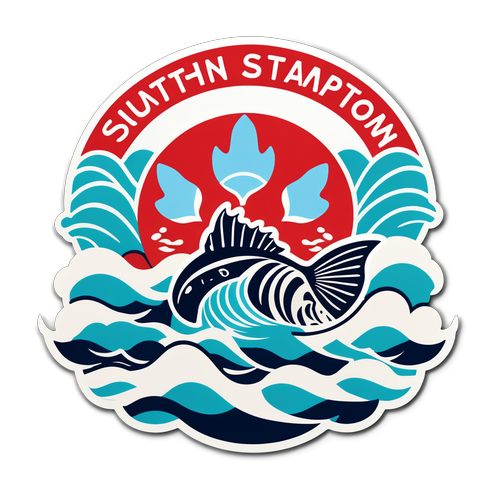 Picha ya Sticker ya Southampton: Umoja na Nguvu Katika Mifano ya Samahani na Mawimbi!