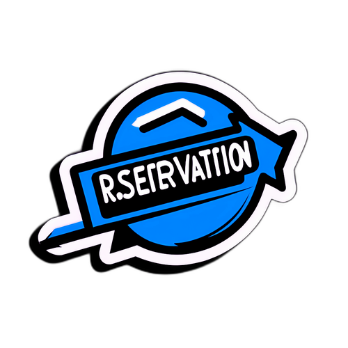 예약을 상징하는 스티커