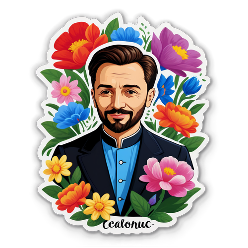 Sticker elegant cu Calin Georgescu