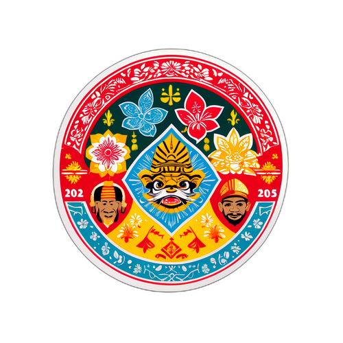 Sticker 'Hari Pahlawan 2025' Berwarna-warni
