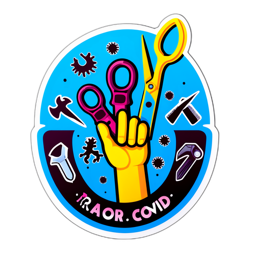 Razor Blade COVID Sticker