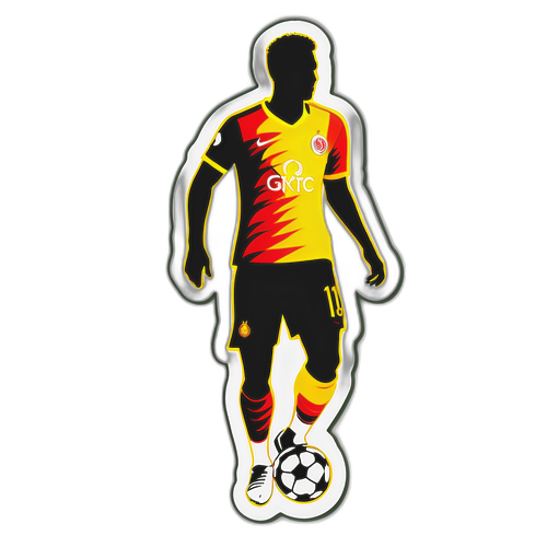 Kerem Aktürkoğlu Silueti - Galatasaray Temalı Sticker