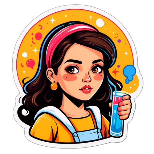 夢見る女性のイラスト