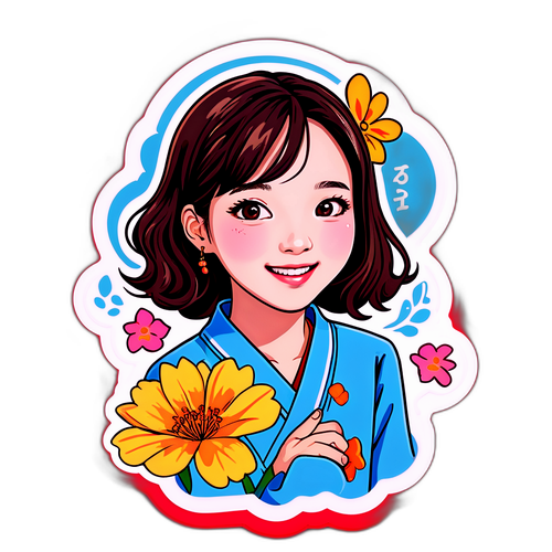 신혜선을 주제로 한 팬 아트 스티커