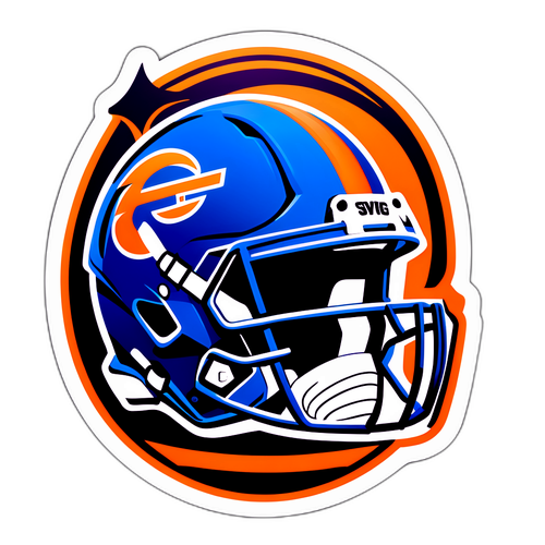 Stylized Football Helmet with Fantasy Pros Logo