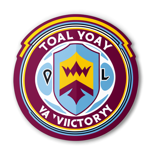 Sticker cu simbolul Aston Villa