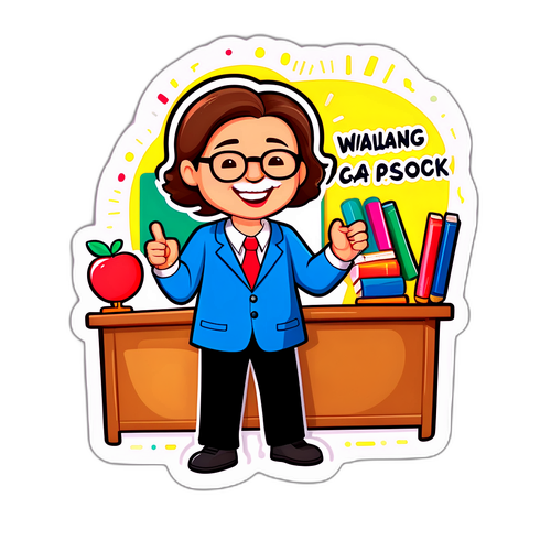 Walang Pasok Sticker ng Guro