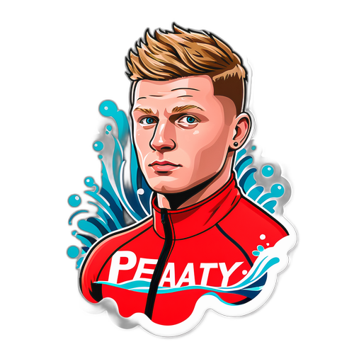 Adam Peaty Schwimmer Aufkleber
