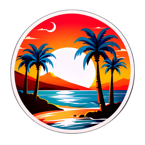 Artystyczne przedstawienie wybrzeża Agadiru