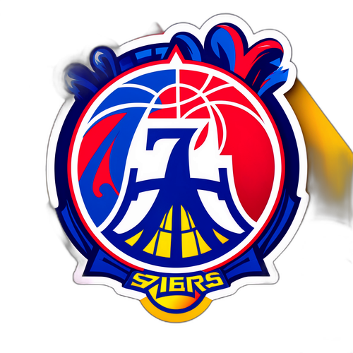 76人隊與勇士隊標誌結合版