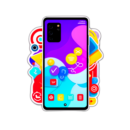 Galaxy S26 Ultra na may mga Icon ng Teknolohiya