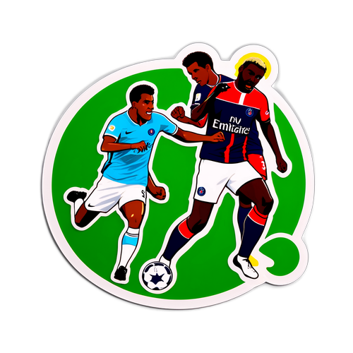 Nálepka zázračného zápasu mezi Sportingem a PSG