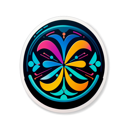 Futuristisk XRP-logotyp med digitala mönster
