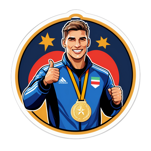 Rico Verhoeven Win Medaille Sticker