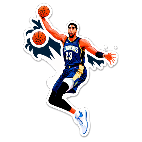 Sticker ni Anthony Davis na Nagdadunk