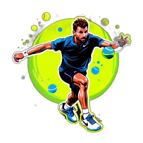 Sticker ng Grigor Dimitrov na may DYNAMIC na Posisyon