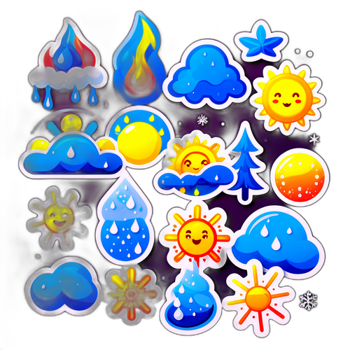 季節變化主題貼紙