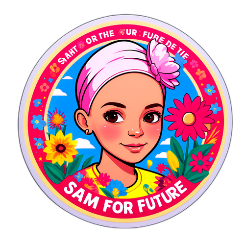 Sticker voor Kankerbewustzijn