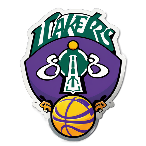 Epic Showdown: The Lakers vs. Celtics Basketball Battle in Cartoon Style!