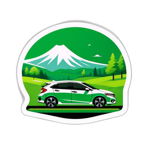 Adesivo Concettuale Honda Eco-Friendly