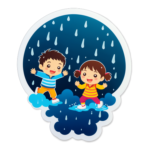 沖縄の大雨で子どもたちが遊ぶ姿に心が躍る！驚きのデザインが見逃せない