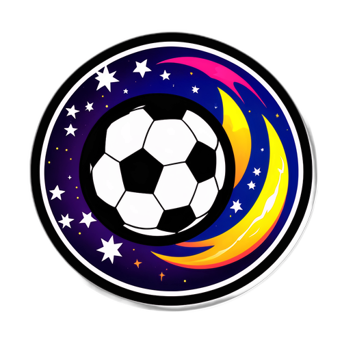 Stiker Eklusif Gerhana Matahari Bertema Sepak Bola