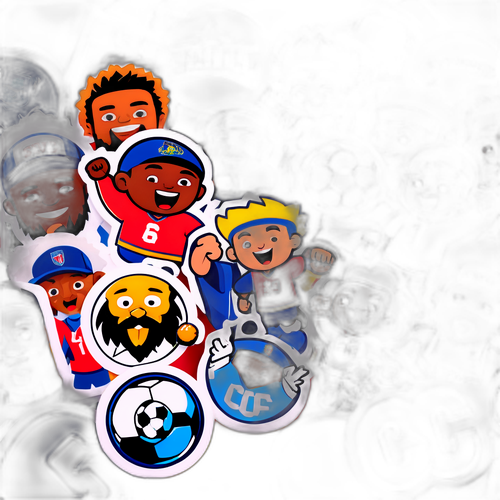 สติ๊กเกอร์แฟนบอลการ์ตูน