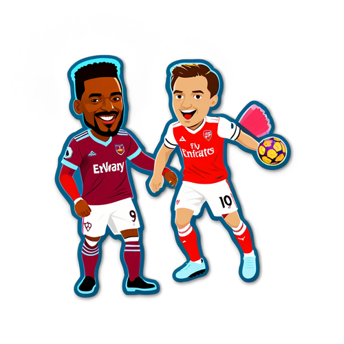 Stiker Rivalitas Antara West Ham dan Arsenal